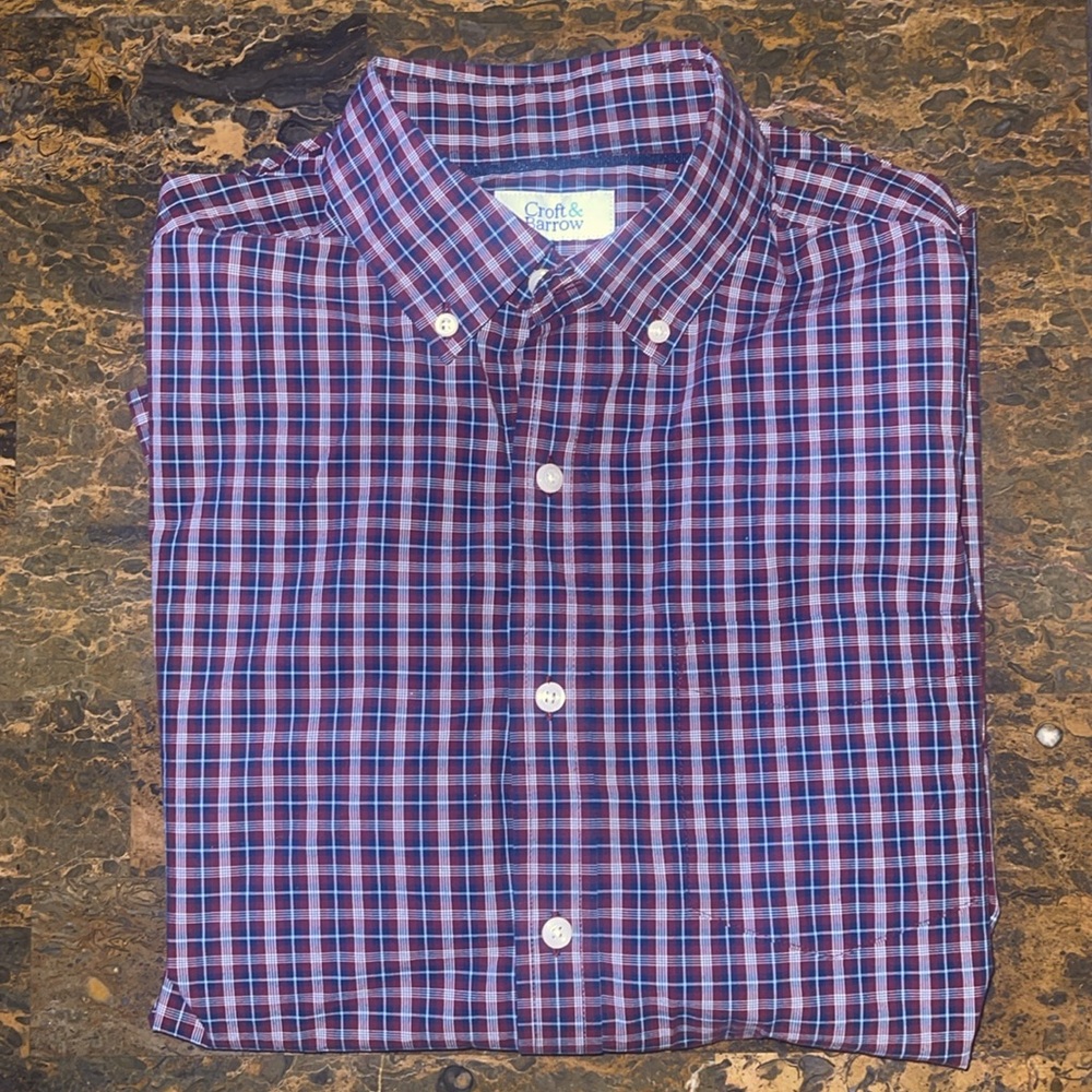 Croft & Barrow Men’s Long Sleeve Dress Shirt Size Small